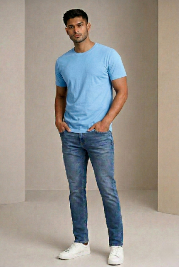 Regular Size Plain T Shirt-Male