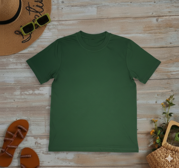 Regular Size Plain T Shirt-Unisex